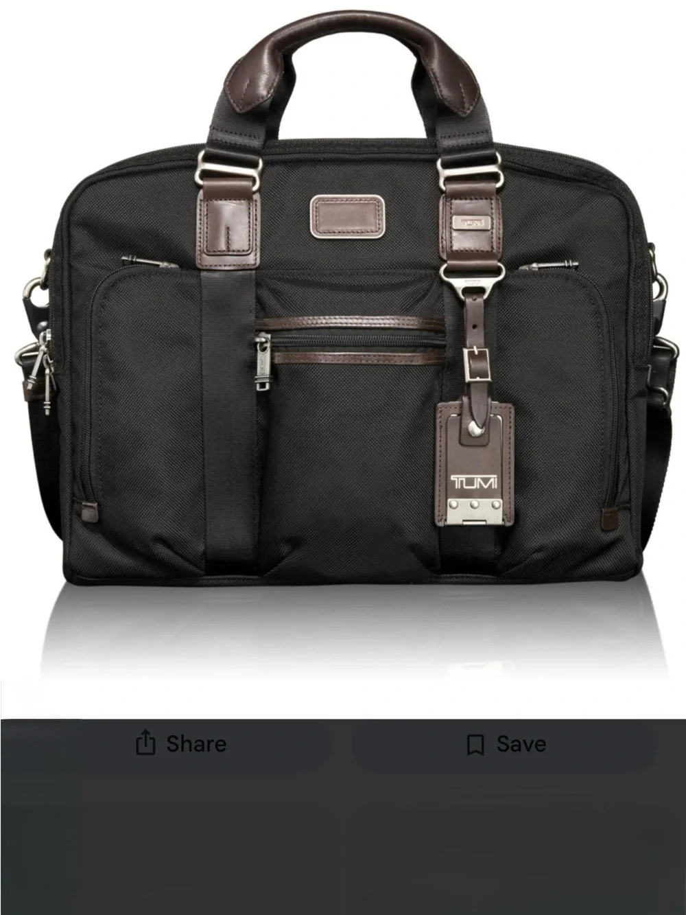Tumi Alpha Bravo McNair briefcase.